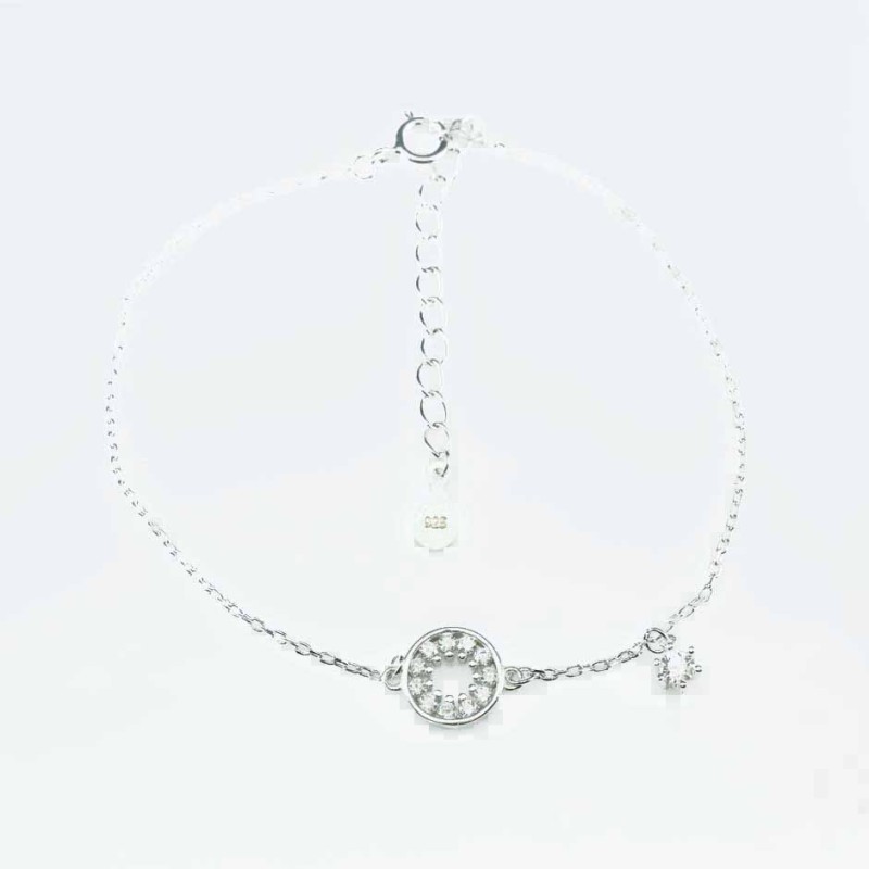 Bracelet  Round 8mm. Circonia