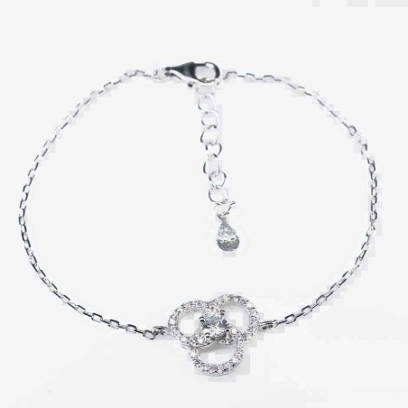 Bracelet  Flower 13mm. Circonia