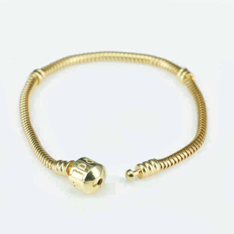 Bracelet  Rope 3 x 10mm.  gold Circonia