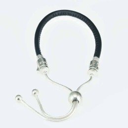 Bracelet  Rope  8mm.  leather