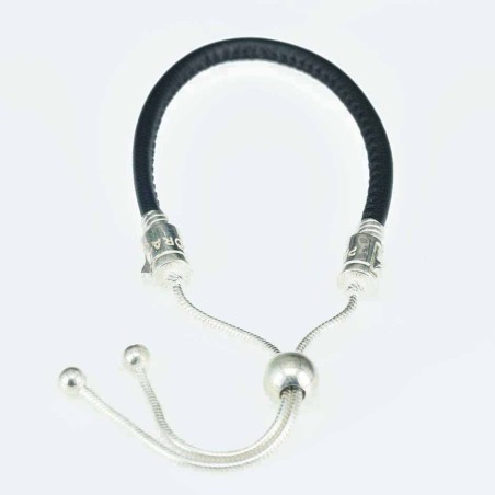 Bracelet  Rope  8mm.  leather