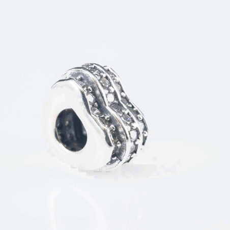 Charms For Bracelets 7x10mm.Circonia