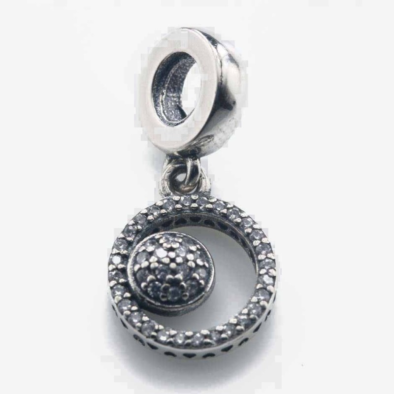 Charm For Bracelets  11mm.Circonia