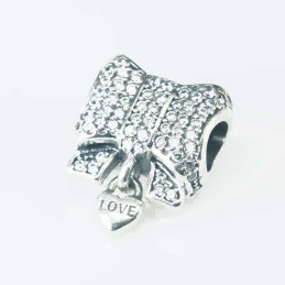 Charm For Bracelet Beads Bag 12mm. Circonia