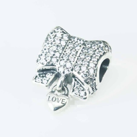 Charm For Bracelet Beads Bag 12mm. Circonia