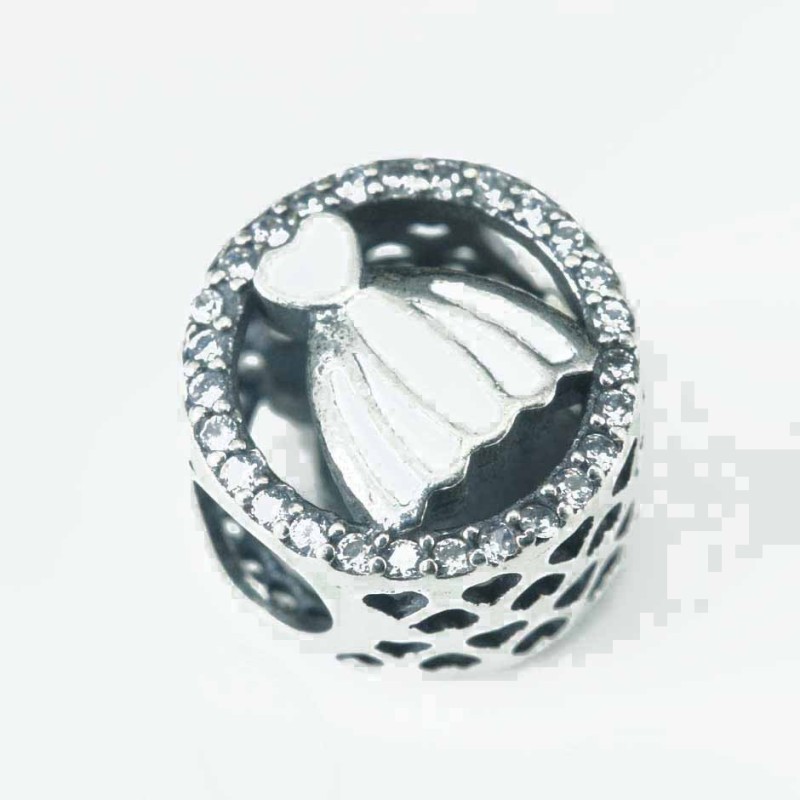 Charm For Bracelet Dress 11mm. Circonia