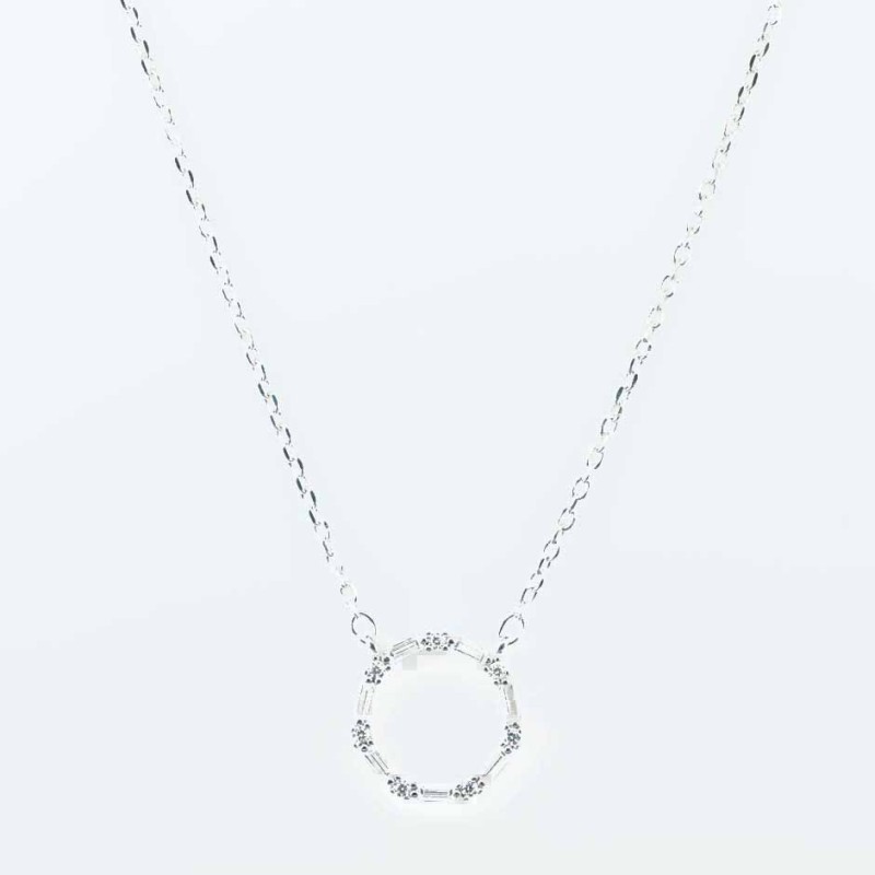 Necklace Round 13mm. 49cms. Circonia