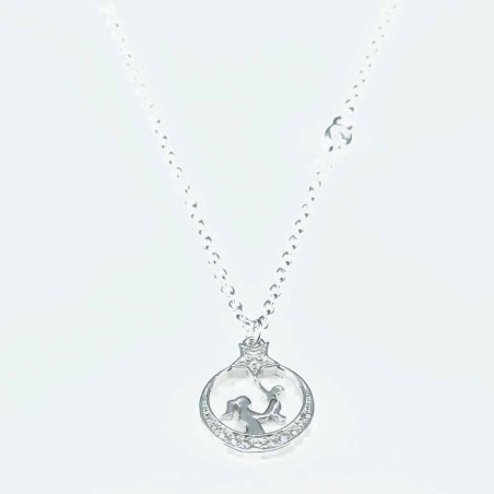Necklace  Mother and Baby  Circonia