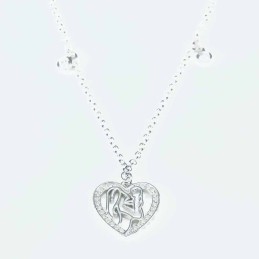 Necklace  Heart Circonia