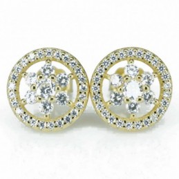 Earring Round Star 10mm....