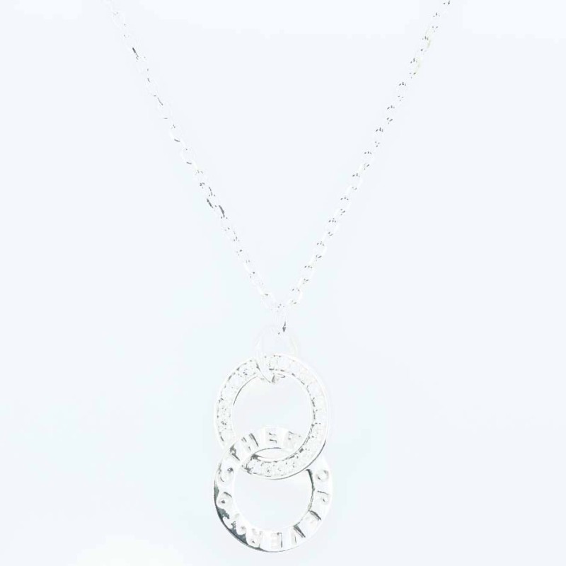 Necklace Round 2pc 12mm. 44cms. Circonia