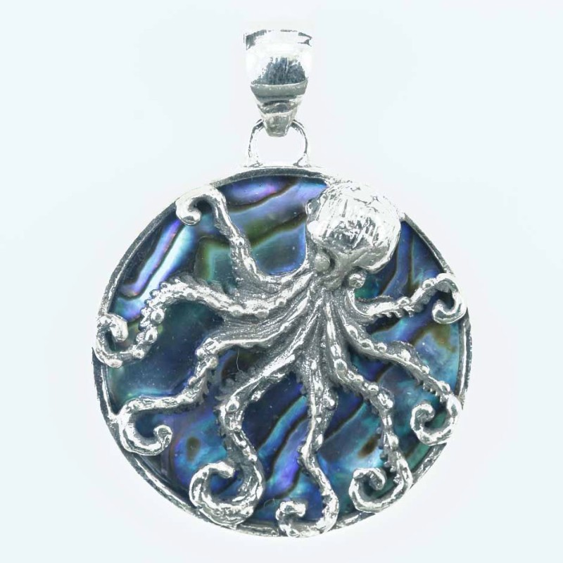 Pendant Octopus 29mm. Abalon Shell Pendant Octopus 29mm. Abalon Shell