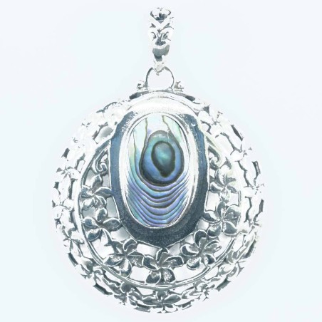 Pendant Oval 28mm. Abalon Shell