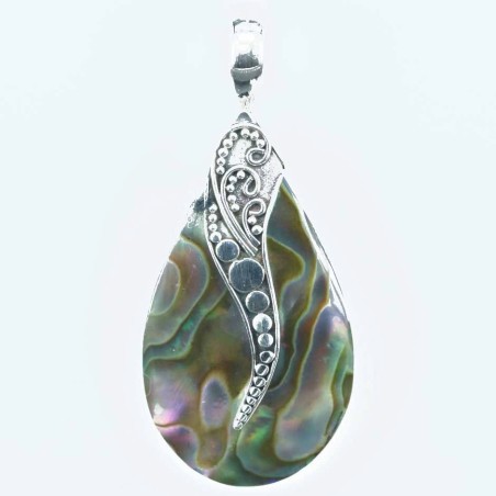 Pendant Drop 17x39mm. Abalon Shell