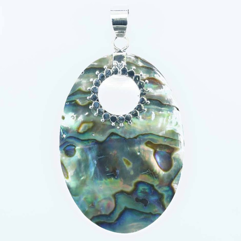 Pendant Oval 29x55mm. Abalon Shell Pendant Oval 29x55mm. Abalon Shell