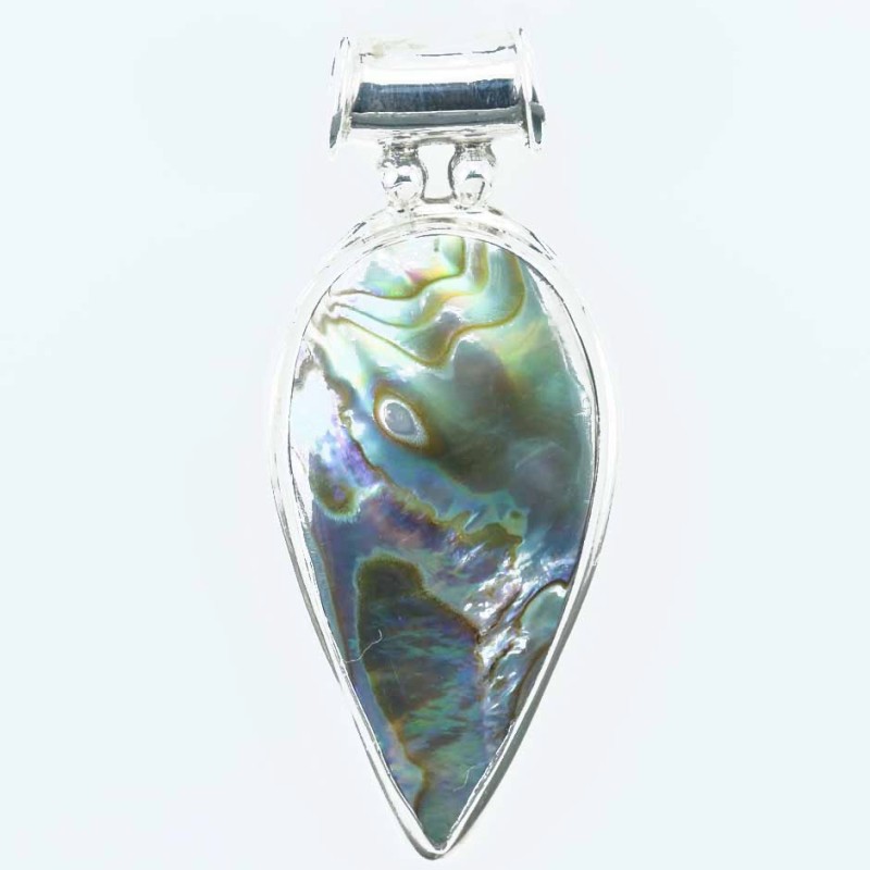 Pendant Drop 19x45mm. Abalon Shell