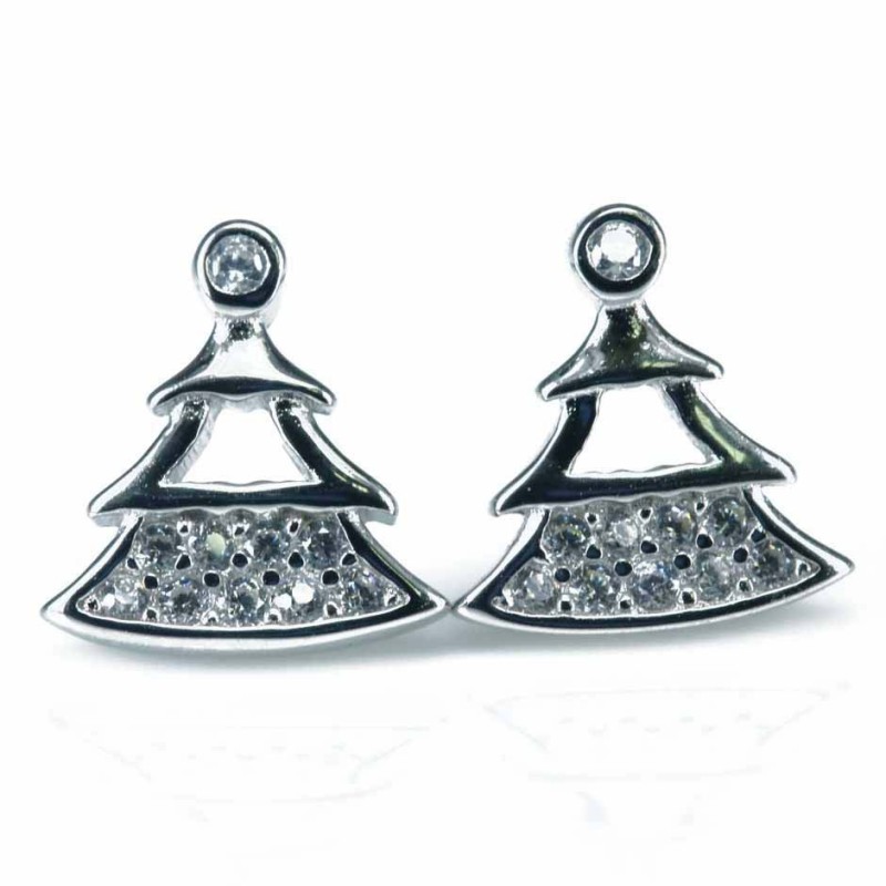 Earring Tree 7mm. Circonia