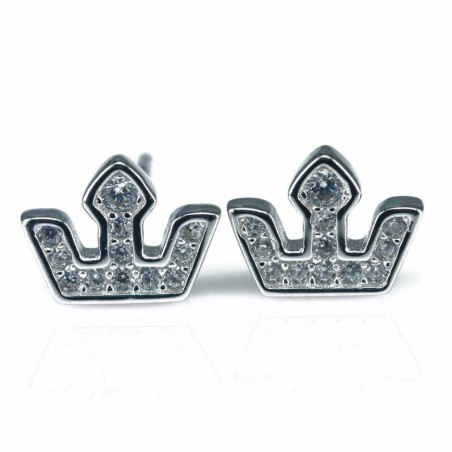 Earring Crown 5x8mm. Circonia