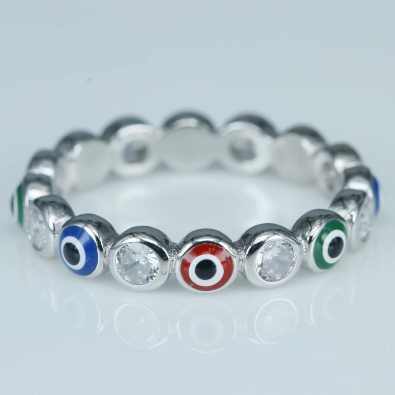 Ring Eyes 4mm. Circonia