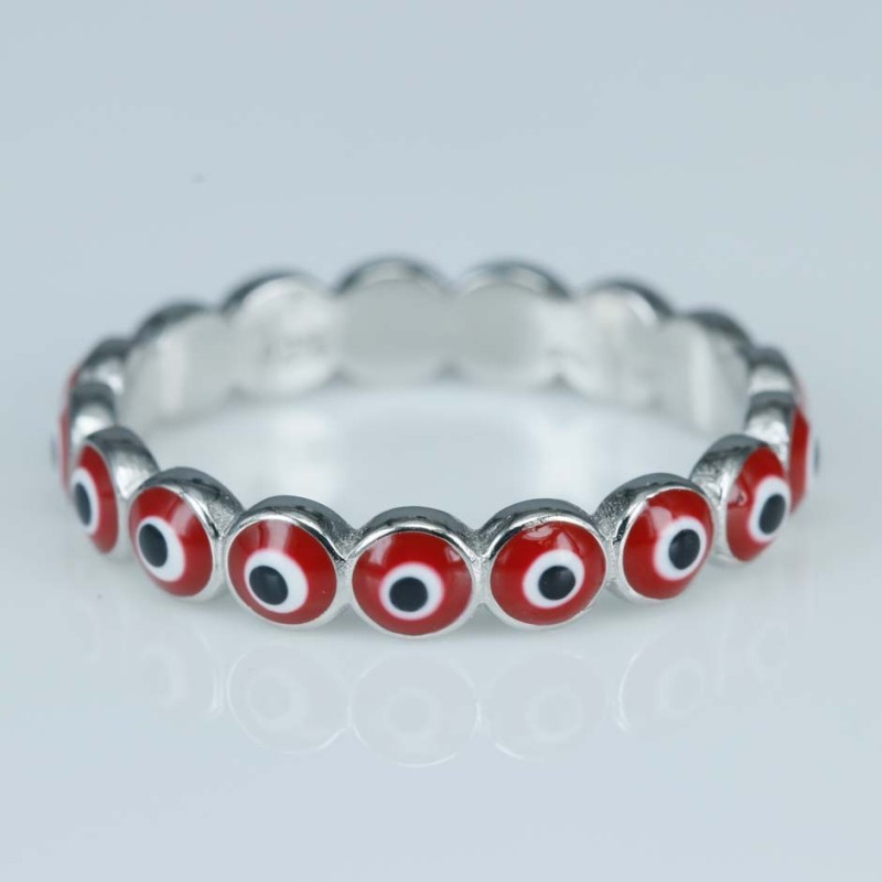 Ring Eyes 4mm. Red Color