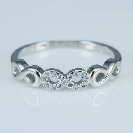 Ring Infinity 4mm. Circonia