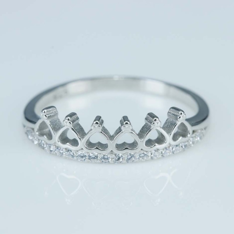 Ring Crown 5mm. Circonia