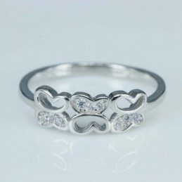 Ring Butterfly 6mm. Circonia