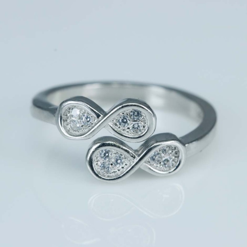 Ring Infinity 8mm. Circonia Ring Infinity 8mm. Circonia