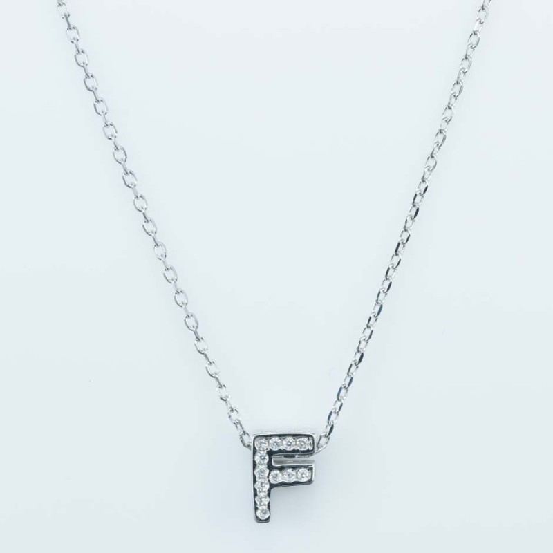 Necklace F" 7mm. Circonia