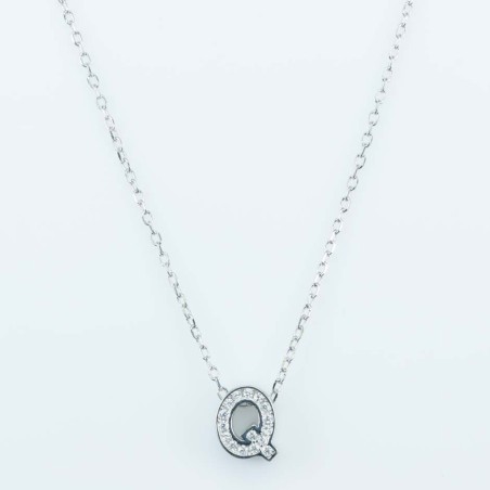 Necklace Q" 7mm. Circonia