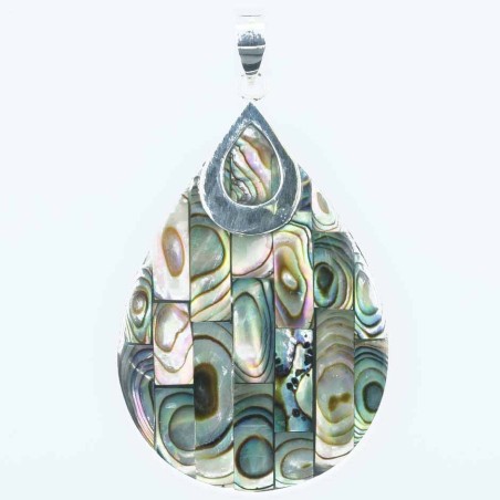 Pendant Drop 33x52mm. Abalon Shell