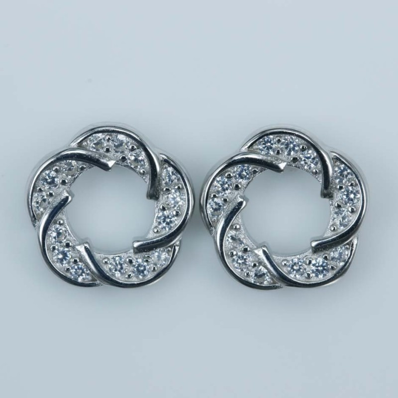 Earring Round 10mm. Circonia Earring Round 10mm. Circonia