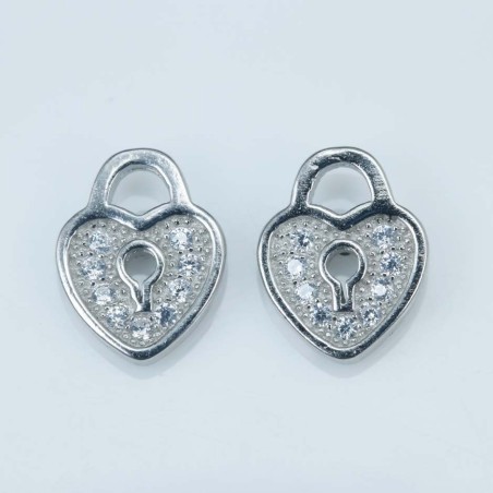 Earring Lock 7x9mm. Circonia