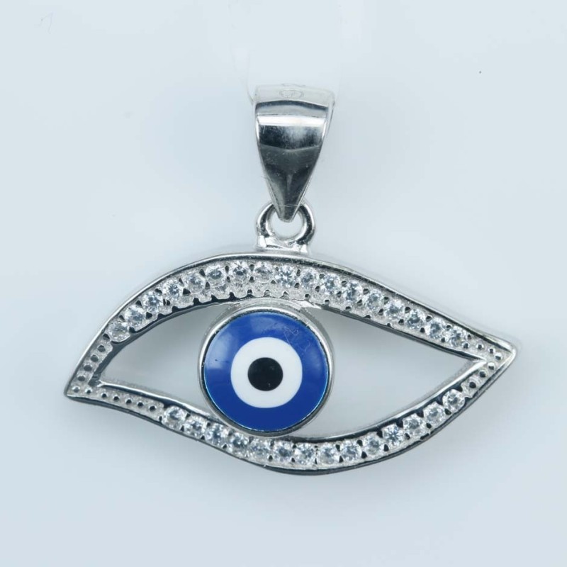 Pendant Eye 14x24mm. Circonia