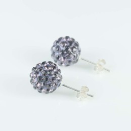 Earring ball10mm. crystal...