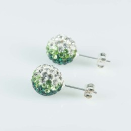 Earring ball 10mm. crystal...