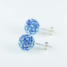 Earring ball 10mm. crystal...