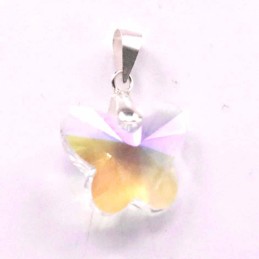 Pendant suaros.A Butterfly 15mm. white
