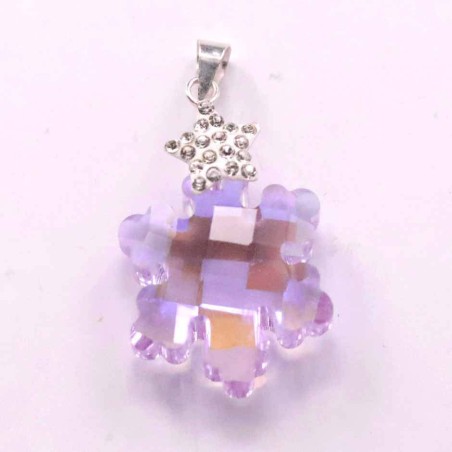 Pendant suaros.A snow 18mm. blue ab