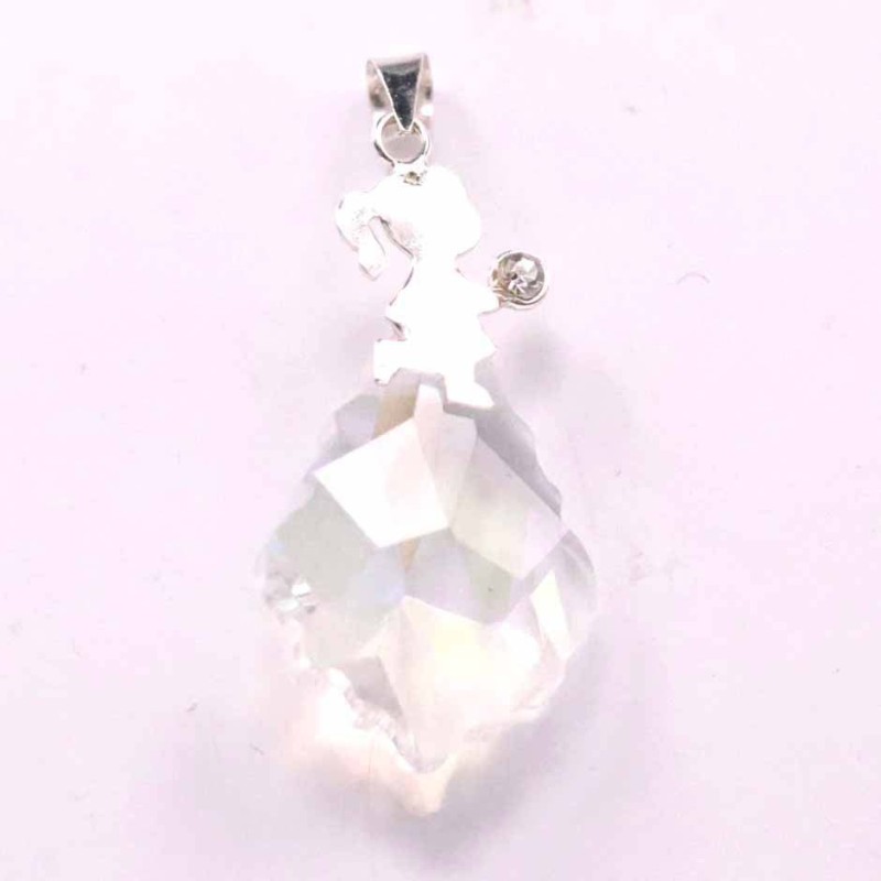 Pendant suaros.A drop 22mm. girl white