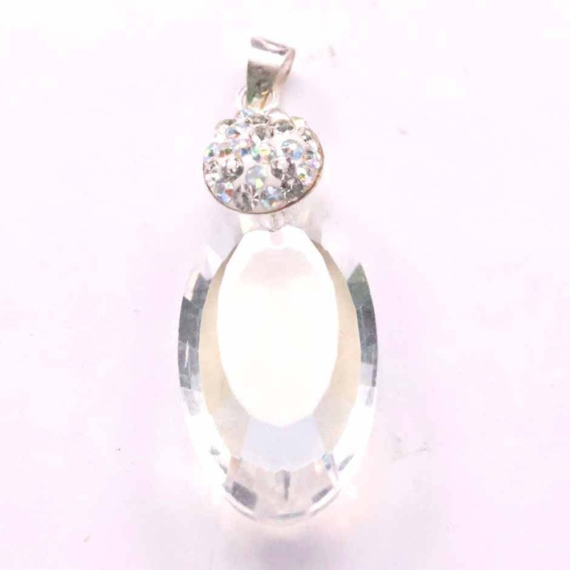 Pendant Oval Suar. A White Color