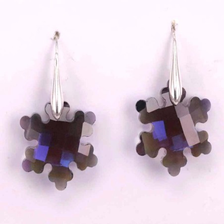 Earring suaros.A snow 20mm. blue ab