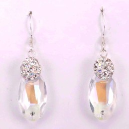 Earring suaros.A calabrote 18mm. white