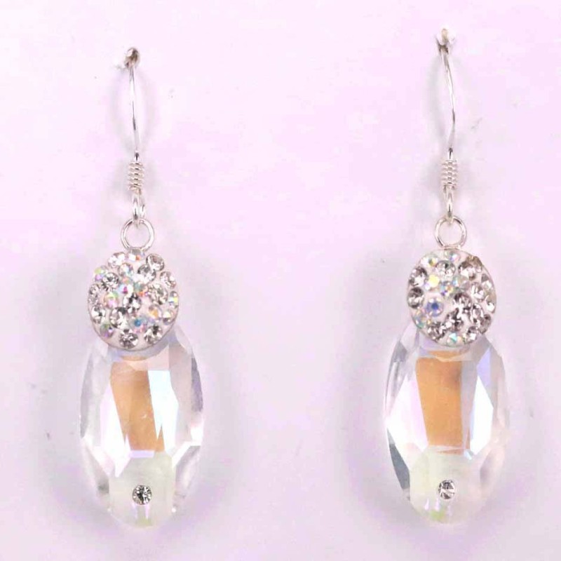Earring suaros.A calabrote 18mm. white