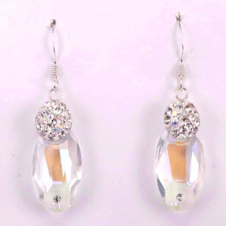 Earring suaros.A calabrote 18mm. white
