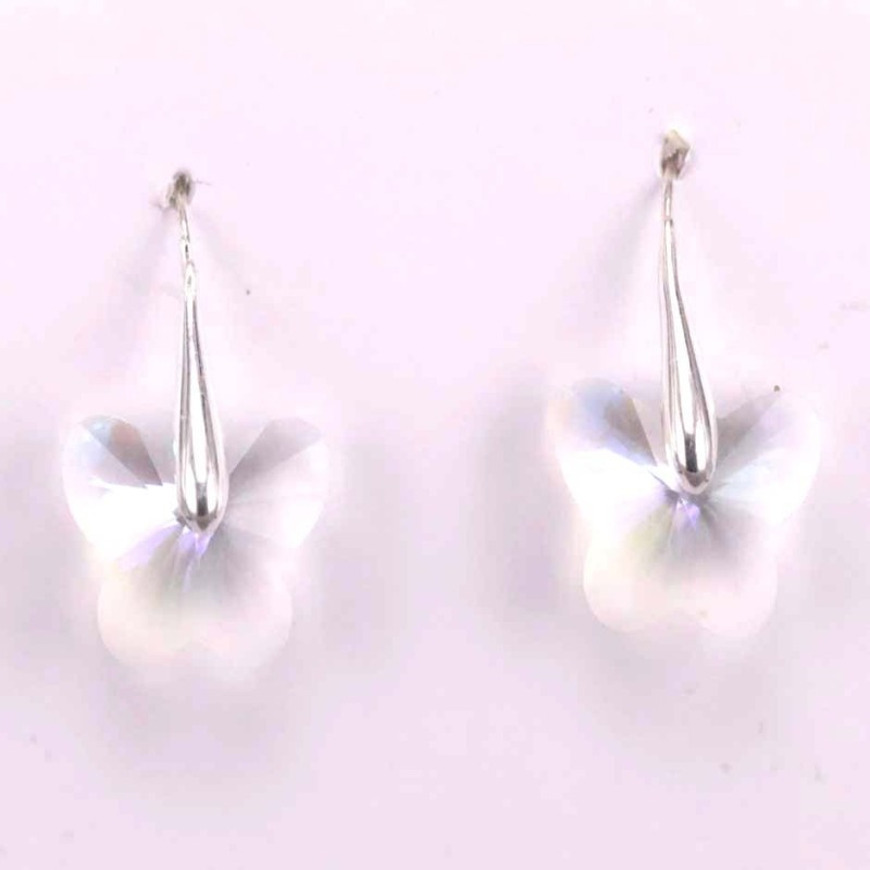 Earring suaros.Adrop 18mm. rose