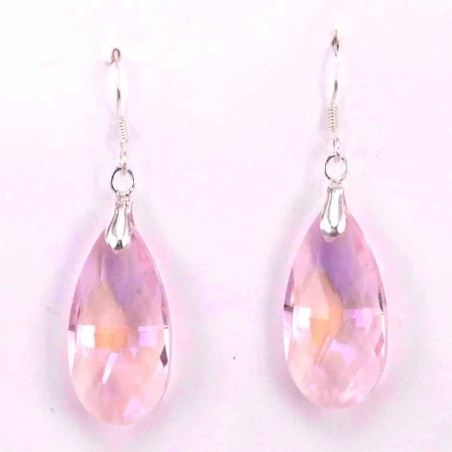 Earring suaros.Adrop 15mm. rose