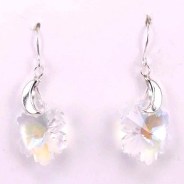 Earring suaros.A snow 18mm. white