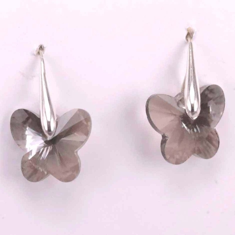 Earring Suaros. Star 15mm. grey