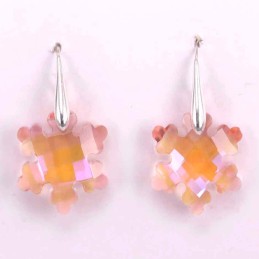 Earring Suaros. Snow 20mm. rose